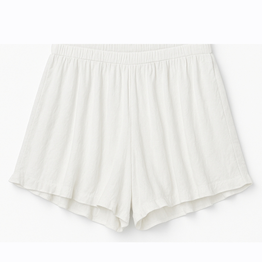 Victoria And Sophia Women's White Flowy Shorts Skort Large